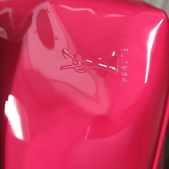NWT YVES SAINT LAURENT YSL PATENT LEATHER BEAUTE BAG - Picture 2 of 8